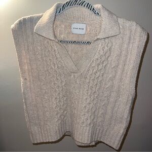 Beige Sweater vest